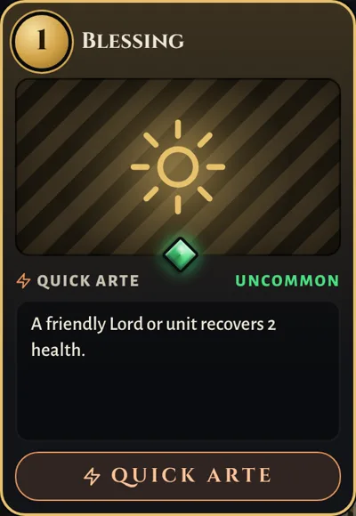 Blessing, a Faith Quick Arte card