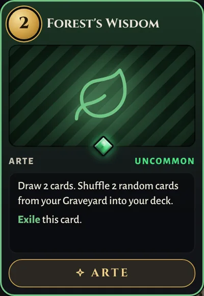 Forest's Wisdom, a Nature Arte card