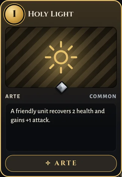 Holy Light, a Faith Arte card