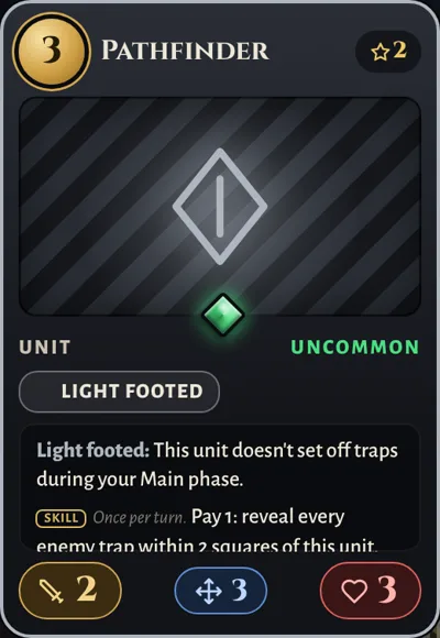 Pathfinder, a Neutral unit card