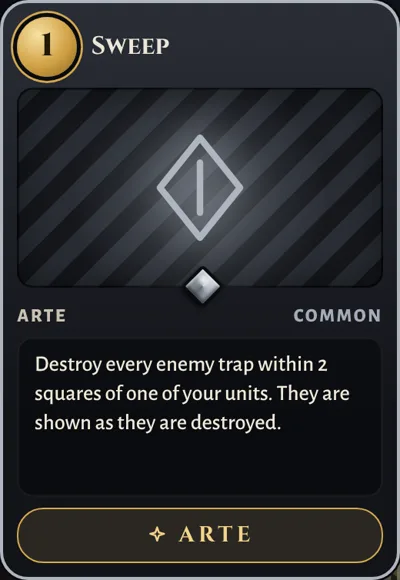 Sweep, a Neutral Arte card