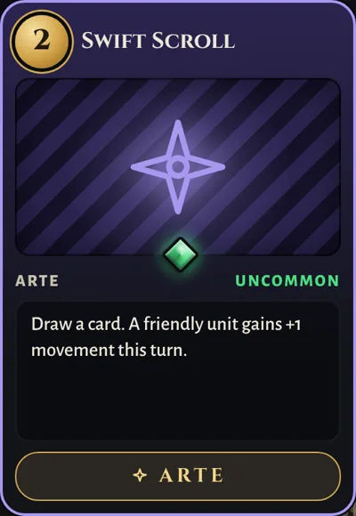 Swift Scroll, a Shadow Arte card
